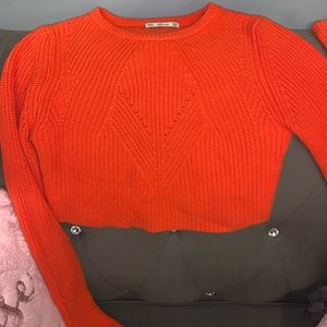 Zara Knitted Crop Top Sweater